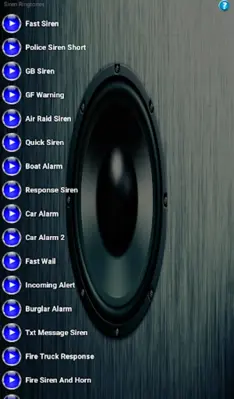 Siren Ringtones android App screenshot 0